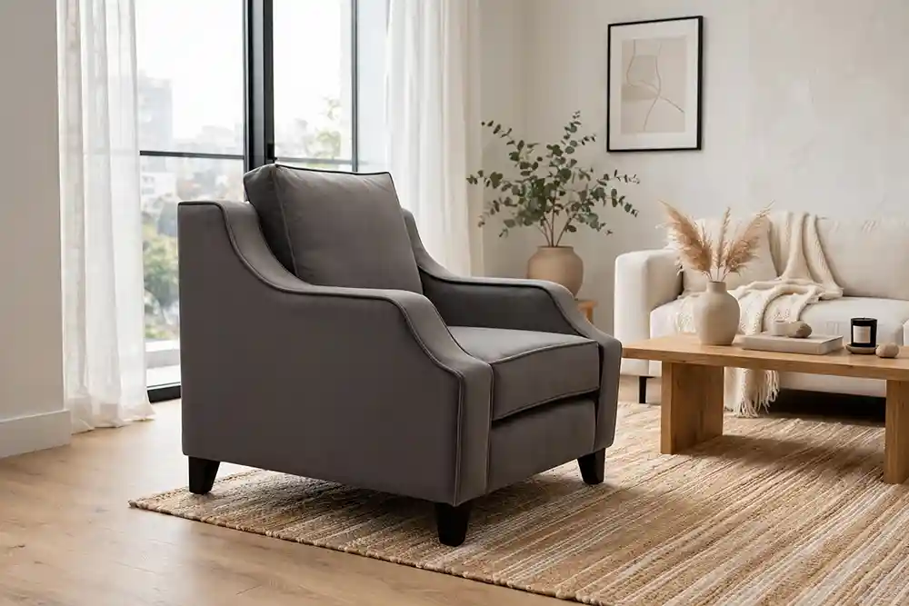 Dexter Sofa Chair Battleship