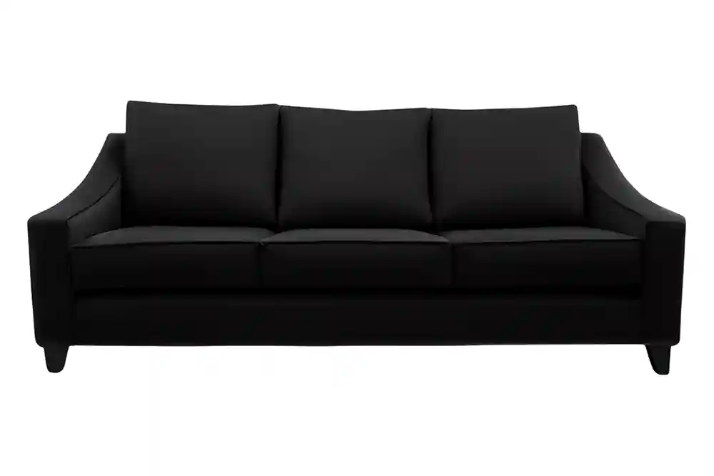 Luka 3 seater black