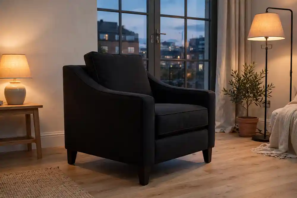 Luka Safa Chair Black