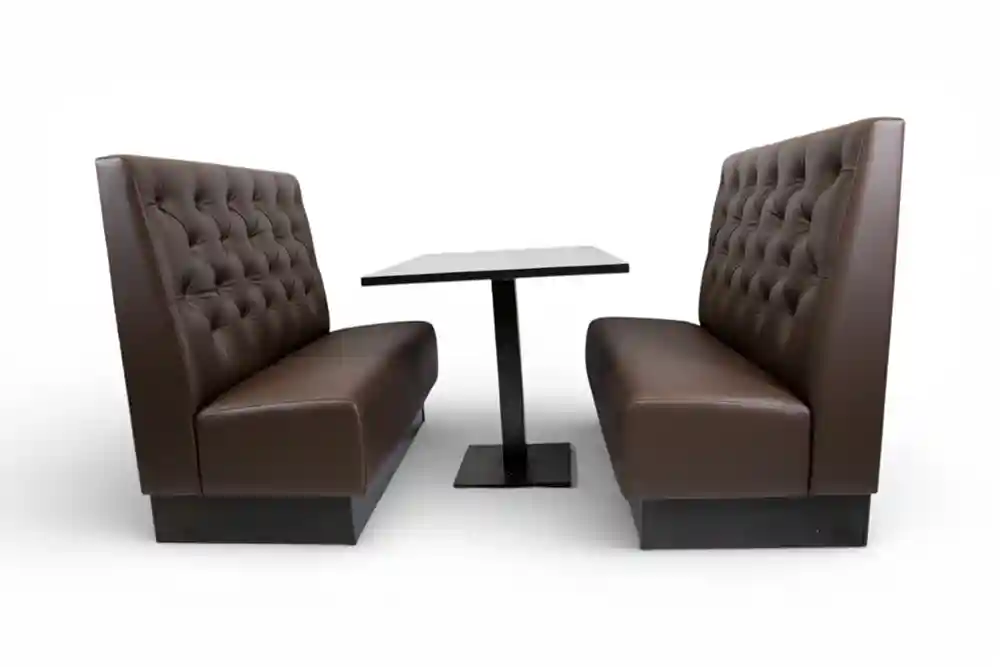 Deep Buttoned Double Unit Dark Brown