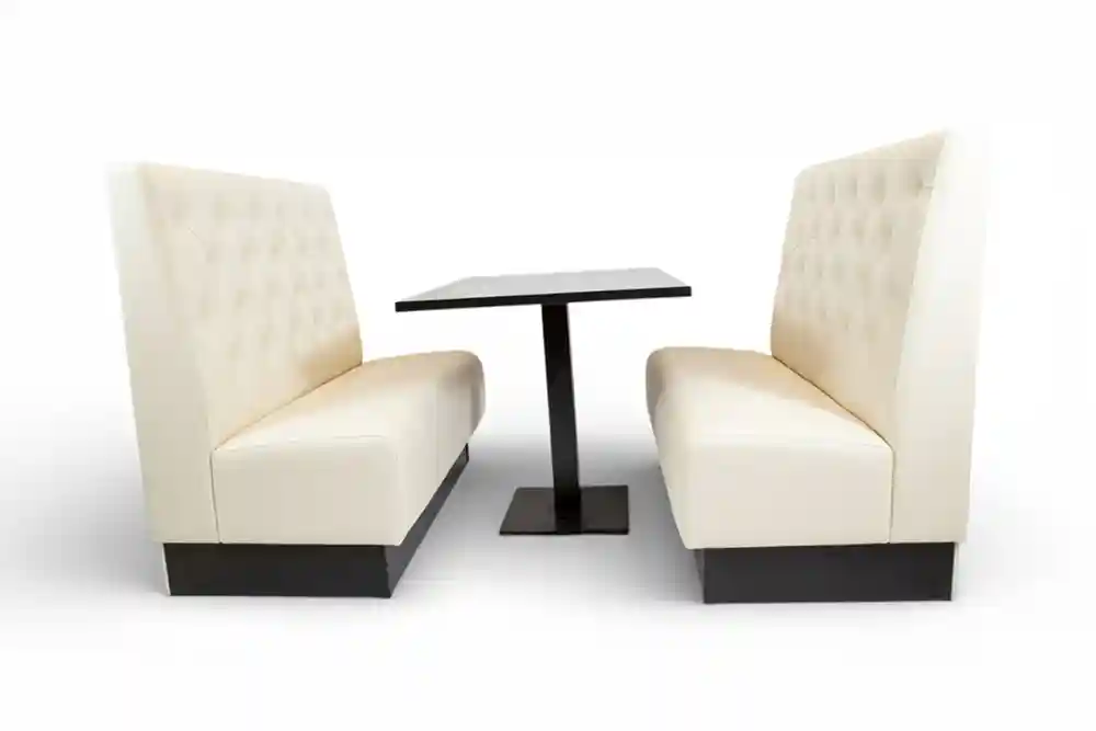 Deep Buttoned Double Unit white