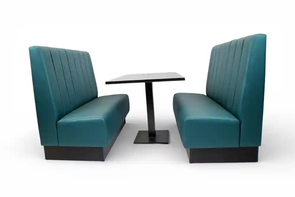 Fluted Double Unit Aqua