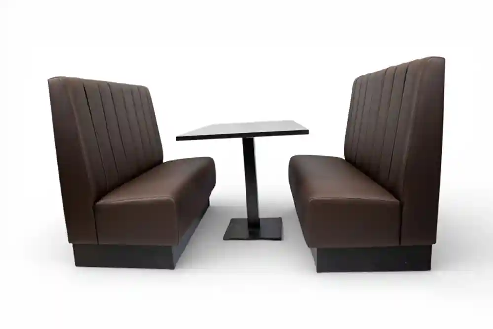 Fluted Double Unit Dark Brown