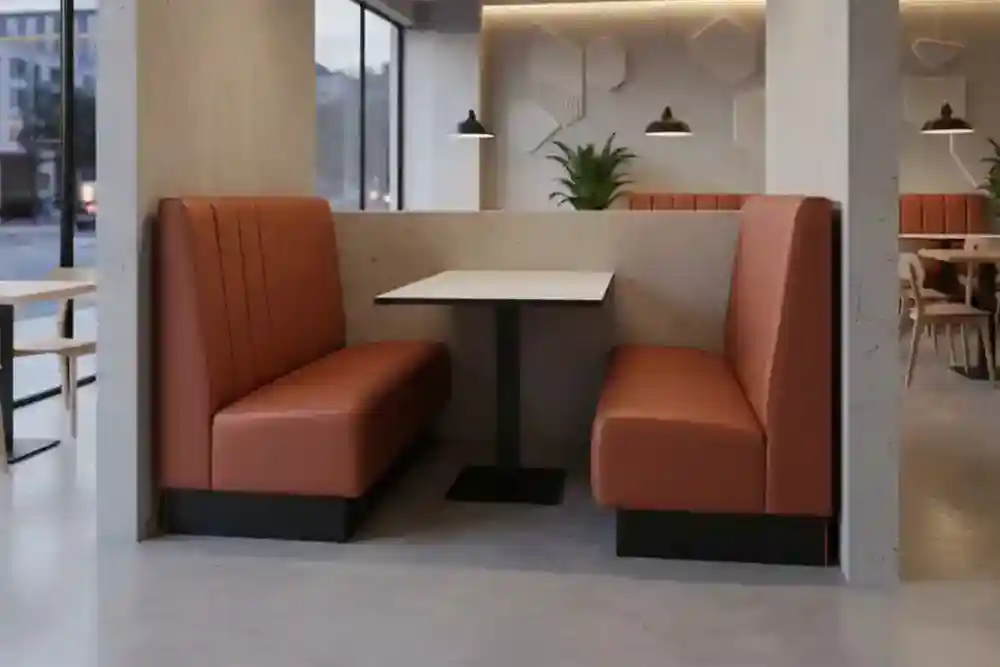Fluted Double Unit from Booth Seating Elevated Range