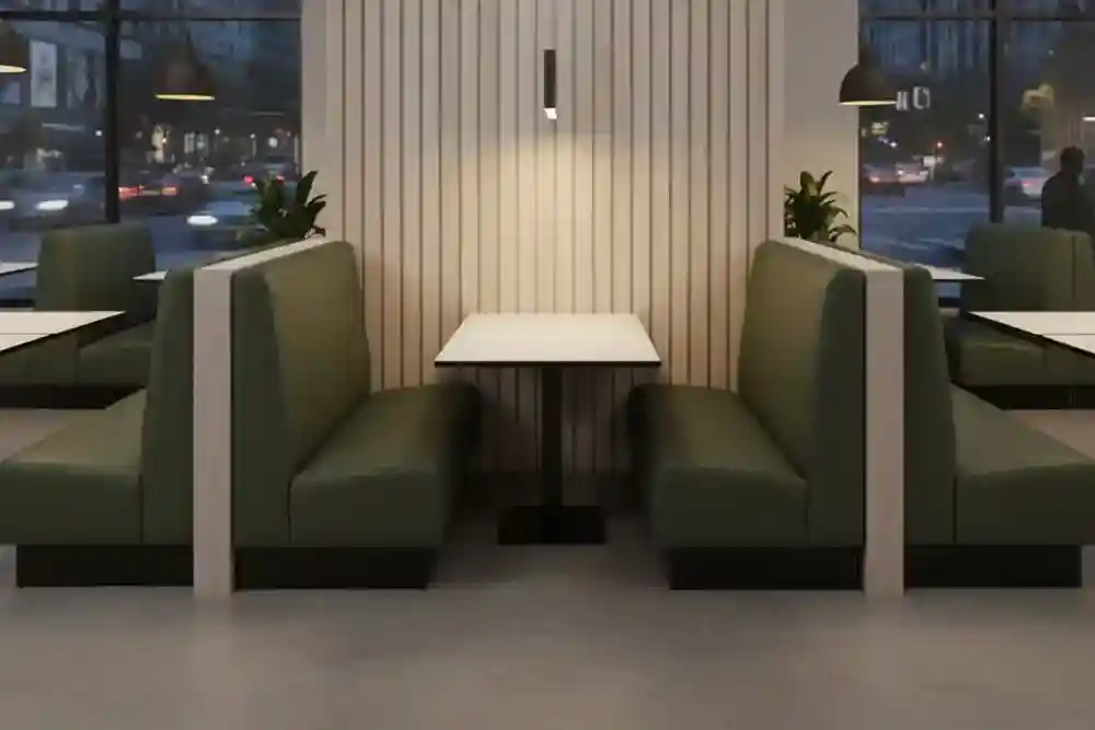 Plain Double Unit from Booth Seating Elevated Range