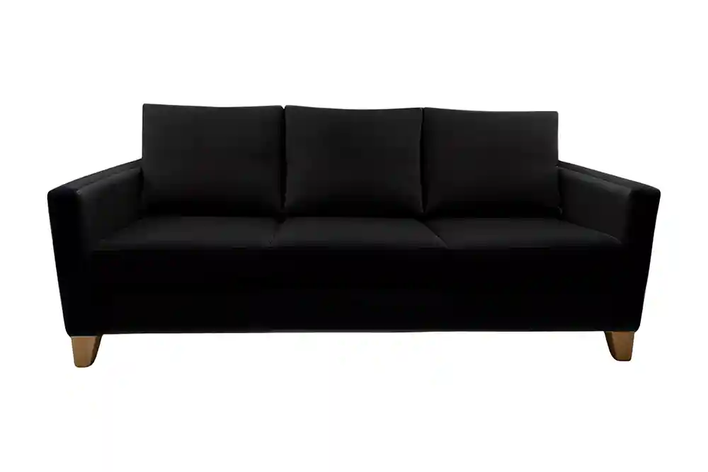 Clyde 3 seater black