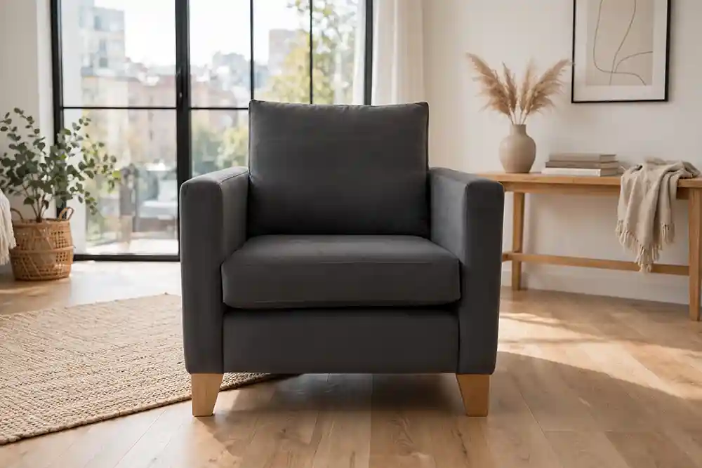 Clyde Sofa Chair Battleship