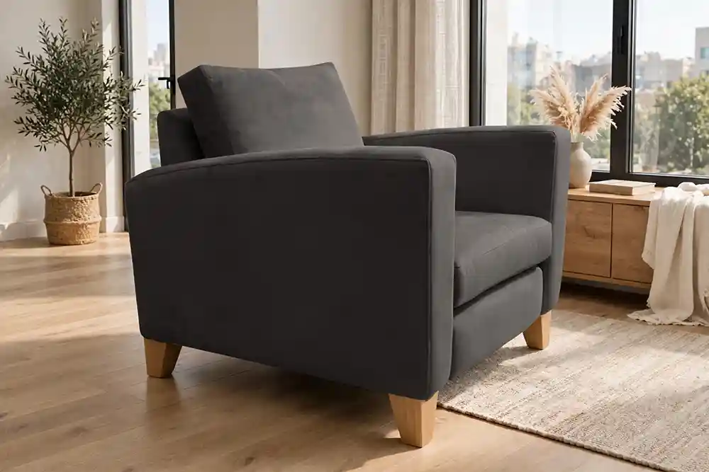 Isla Sofa Chair Battleship