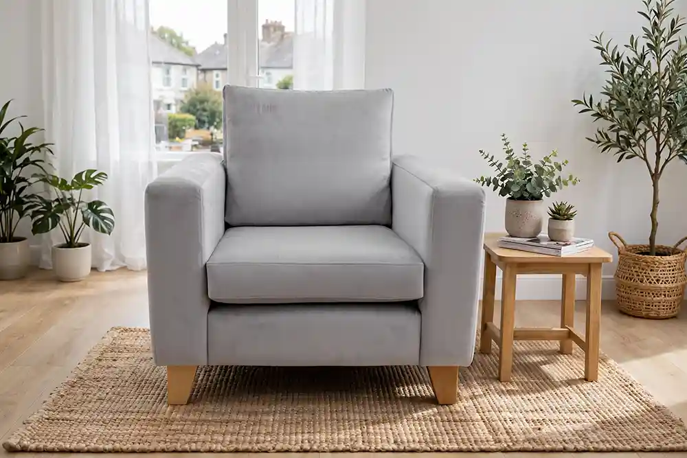 Taye Sofa Chair Concrete